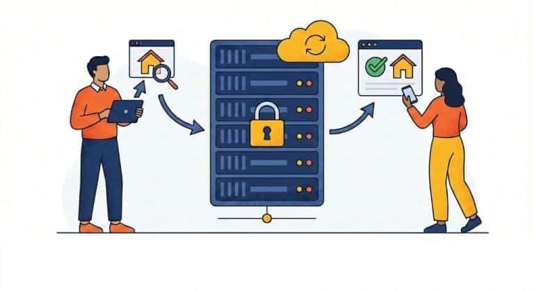 Pilot Private Rented Sector Data storage and cloud synchronisation illustration created by Tenant Hive in preparation for Renters' Right Act 2025 implementation.